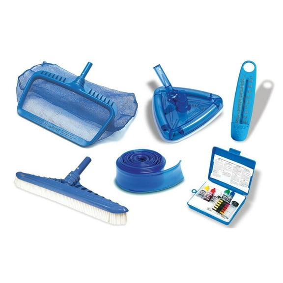 Swim Central HydroTools Swimming Pool Cleaning Maintenance Kit with Test Kit