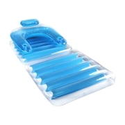 Swim Central Inflatable Blue Swimming Pool or Patio Chair and Chaise Lounge, 74-Inch