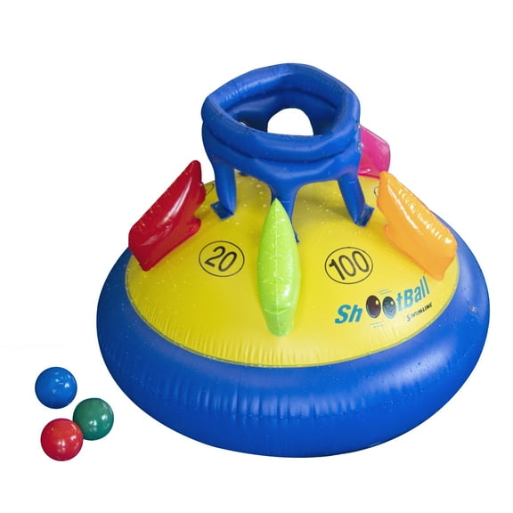 Swim Central Inflatable Shootball Floating Swinmming Pool Game - 24"