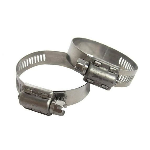Swim Central Silver Colored Hose Clamps - 2.5" - Set of 2
