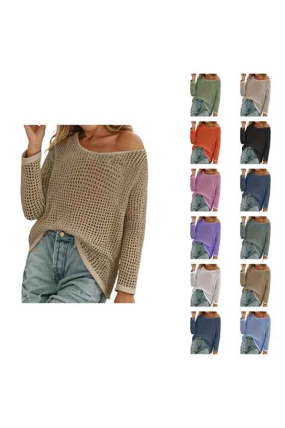 Swim Cover Up Crochet Cover Up Stylish Women's Swimwear Cover-Ups Crochet Summer Beach Tops Lightweight Knit Pullover Sweater for Various Occasions