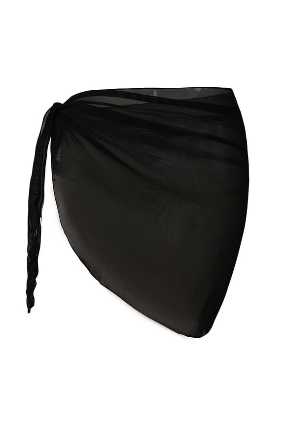 Swim Cover Up Skirts for Women Casual Tie Knot Mini Length Sarong Skirt for Summer Holiday Vacation