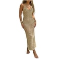 thumbnail image 1 of Swim Cover Up for Women V Neck Tie Halter Sleeveless Bathing Suits Coverups Summer Hollow Out Swimsuit Coverup, 1 of 6