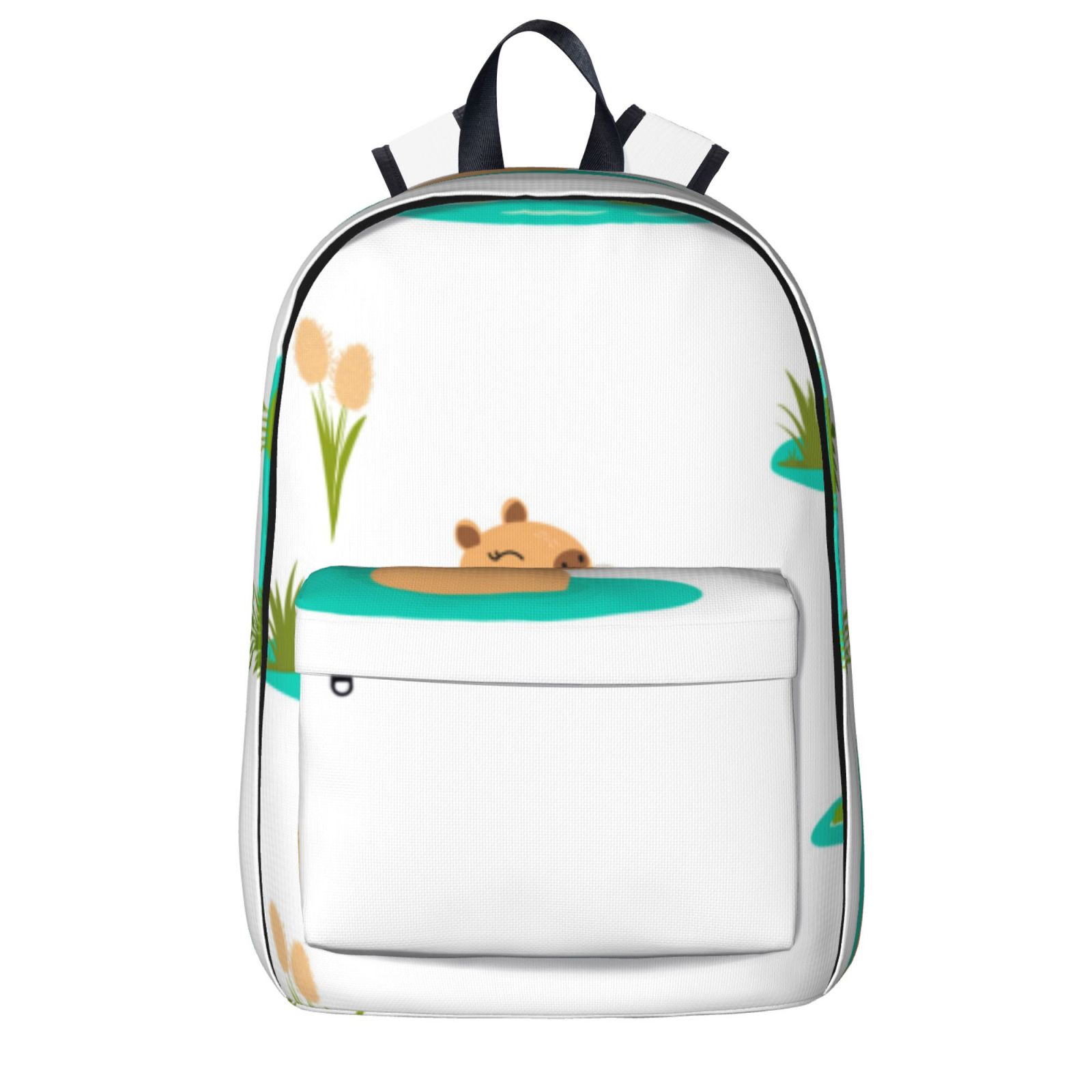 Mochila Escolar Con Diseño De Capibara - Mochila Divertida Para Niños Y Niñas, Espaciosa, Cómoda Y Con Múltiples Bolsillos