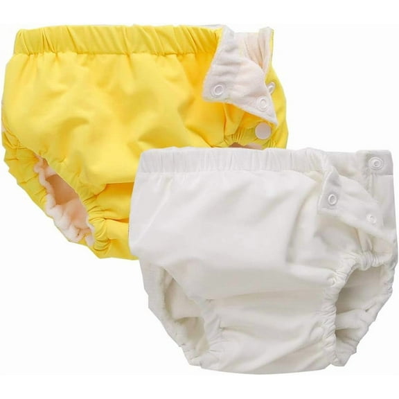 Swim Diapers Baby Reusable 2 Pack,Washable Pants for 0-3 Years Boys Girls Swimming Lesson shower Gifts
