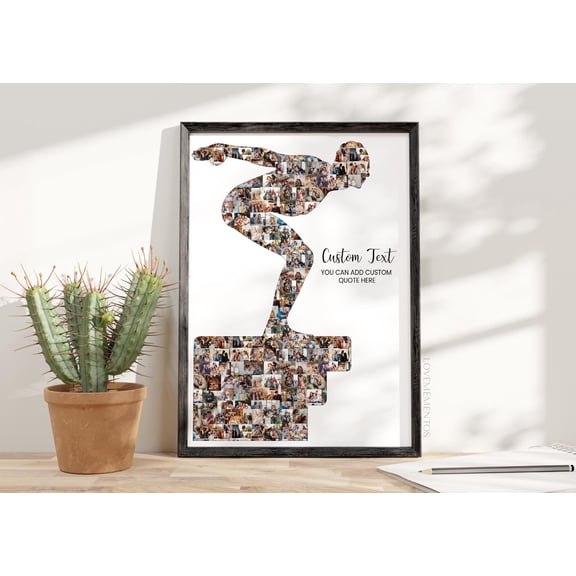 Swim Diver Photo Collage, Swimming Coach Gift, Diving Professional Athlete, Swim Team Gift, Swimming Dive, Diving Poster, Swim Instructor , Poster Print Only
