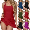 thumbnail image 1 of Swim Dress for Women 2026 One Piece Swimsuit Women Modest Tummy Control Bathing Suit Full Coverage Skirt Swimwear Army Green XL, 1 of 8