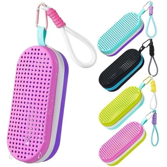 Swim Goggle Case For Swimming Goggles, Silicone Protective Cases with Drain Hole for Goggles