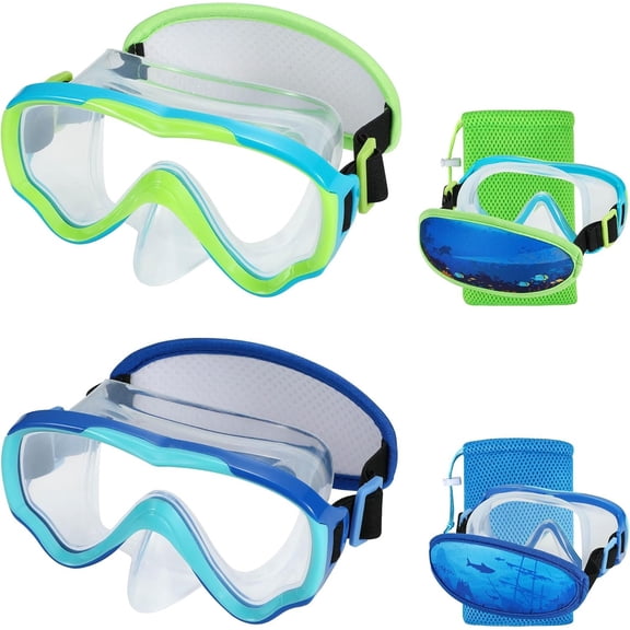 Swim Goggles  6-14, Diving Mask No  Strap,Water Goggles Nose Cover for JR / Youth