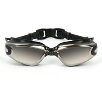 Swim Goggles Adjustable Swimming Glasses Waterproof Anti-Fog UV Protection Swim Goggle for Adult Men Women Youth Kids Child(Electroplate)