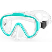 Gintenco Swim Goggles ,youth mask goggles Anti Fog Snorkel Diving Goggles, Clear View Tempered Glass swimming goggles with nose cover