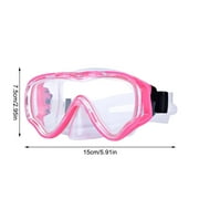 Swim Goggles Adult Kids, Anti Fog Swimming Goggles with Nose Cover,No Leaking Clear Snorkel Dive Mask 180 Wide View Men Women Youth Boys Girls