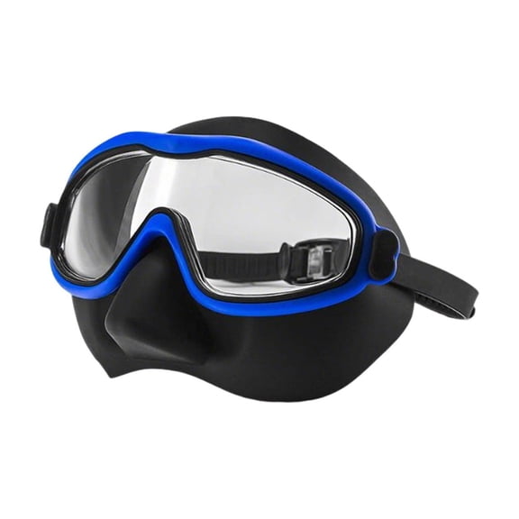 Swim Goggles Adult with Nose Cover, Anti-fog Clear Diving Mask Wide View No Blurring for Men Women Youth,D - 16cm