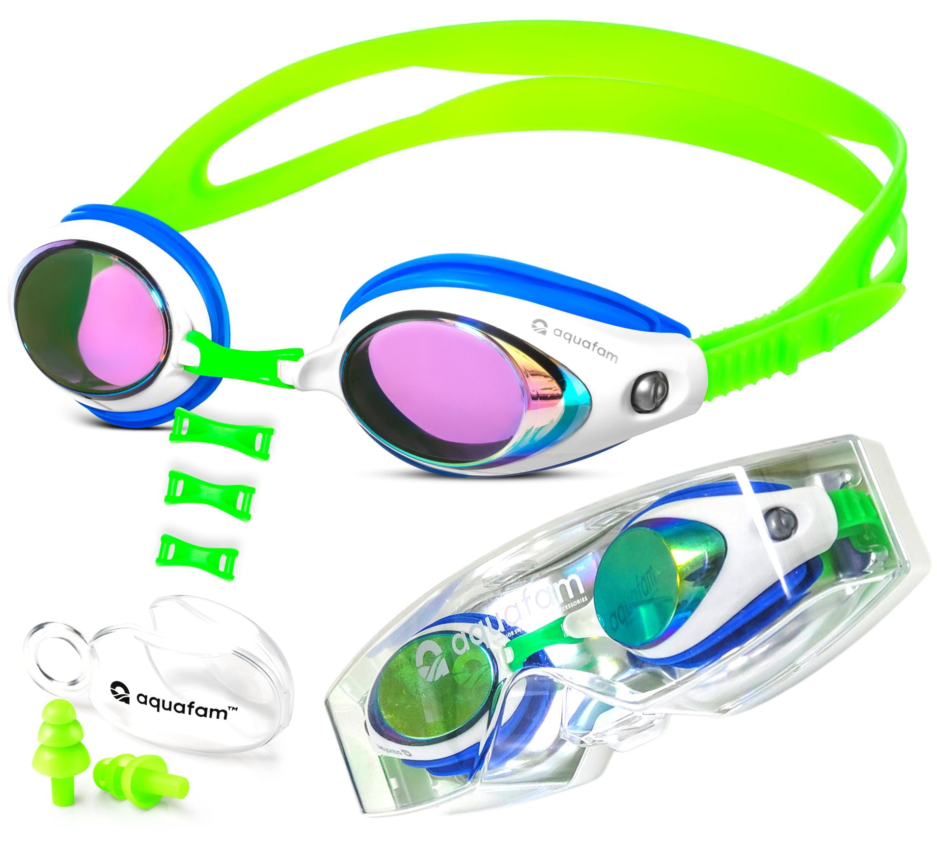 Swim Goggles For Kids 614, 36, Toddler, Splash, Premium Mirrored