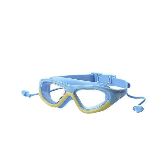 Swim Goggles Gear Diving Mask Anti-Fog and Anti-Leak Swimming Goggles Snorkeling Glasses Waterproof Durable Tempered Glass Mask for Young 4 - 18 Age