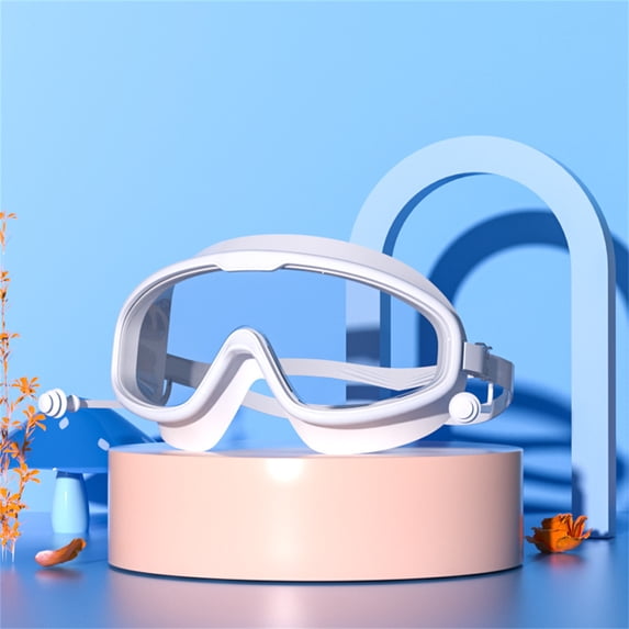 Swim Goggles, Kids Goggles, Large Frame HD Swimming Goggles, Waterproof Eye Protection for Students, Children