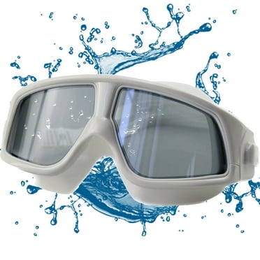 Swim Goggles No Leaking Anti-Fog Pool Goggles Swimming Goggles for Adult Men Women Youth, UV Protection 180° Clear Vision-White