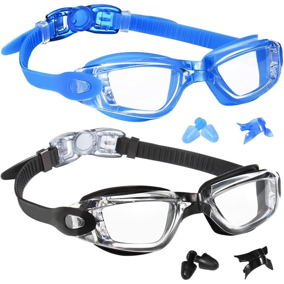 Swim Goggles Pack of 2 Anti Fog
