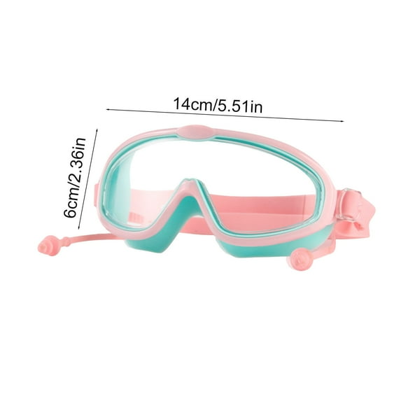 Swim Goggles Swimming Gear Diving Mask Anti-Fog and Anti-Leak Swimming Goggles Snorkeling Glasses Waterproof Durable Tempered Glass Mask for Younth 4 - 14 Age