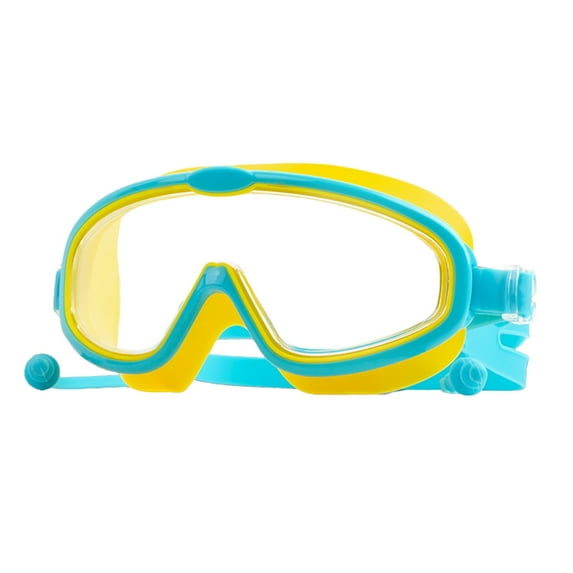 Swim Goggles Swimming Gear Diving Mask Anti-Fog and Anti-Leak Swimming Goggles Snorkeling Glasses Waterproof Durable Tempered Glass Mask for Younth 4 - 14 Age