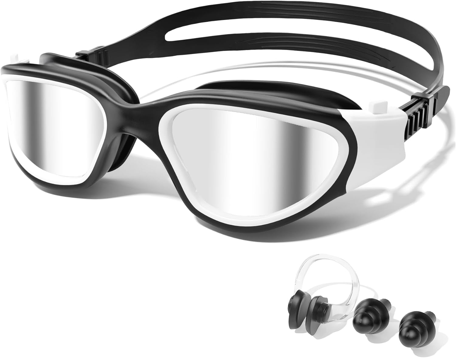 Swim Goggles, Tenfold Longlasting Anti Fog Swimming Goggles for Adult Men Women, No Leakage