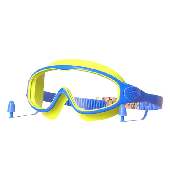 Swim Goggles, Wide View Clear View Swimming Goggles for Adult, Anti-Fog UV Protection No Leak Vision Pool Goggles