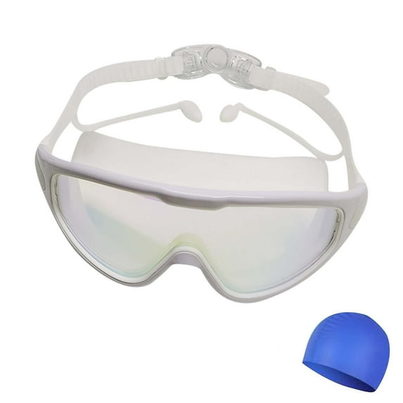 Swim Goggles, Wide View HD Anti Fog, No Leaking Full Protection UV Protection Swimming Goggles for Adults Teens