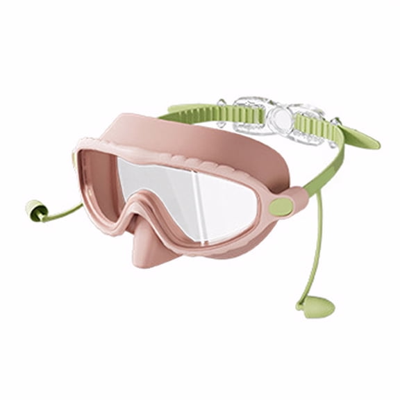 Swim Goggles Wide View Swimming Goggles for Boy Girl Teen 3-16 Frogs Swim Glasses with Earplugs