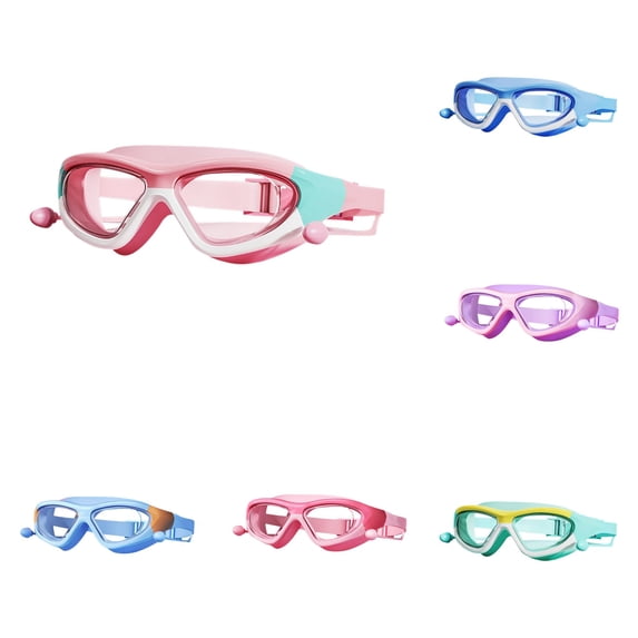 Swim Goggles for Adults And Kids Fog Swimming Glasses Comfortable Fit for Pool Beach Outdoor Water Sports Womens round Oversized