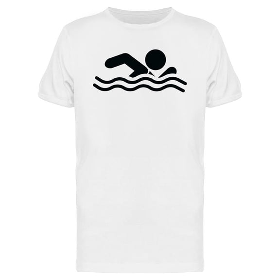 Swim Icon T-Shirt Men -Image by Shutterstock, Male Small