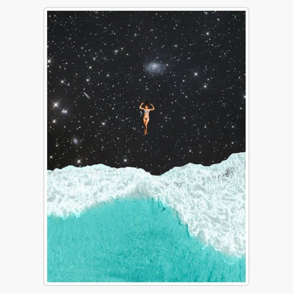 Swim In Stars Galactic Deep Sky Dreamy Fantasy Sticker