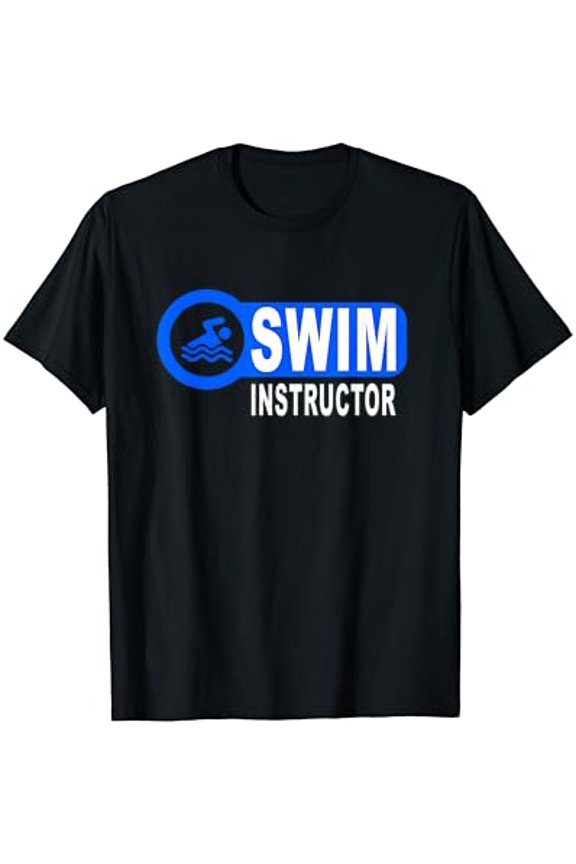 Swim Instructor Swimming Teacher Swimmer in Pool Graphic Art T-Shirt