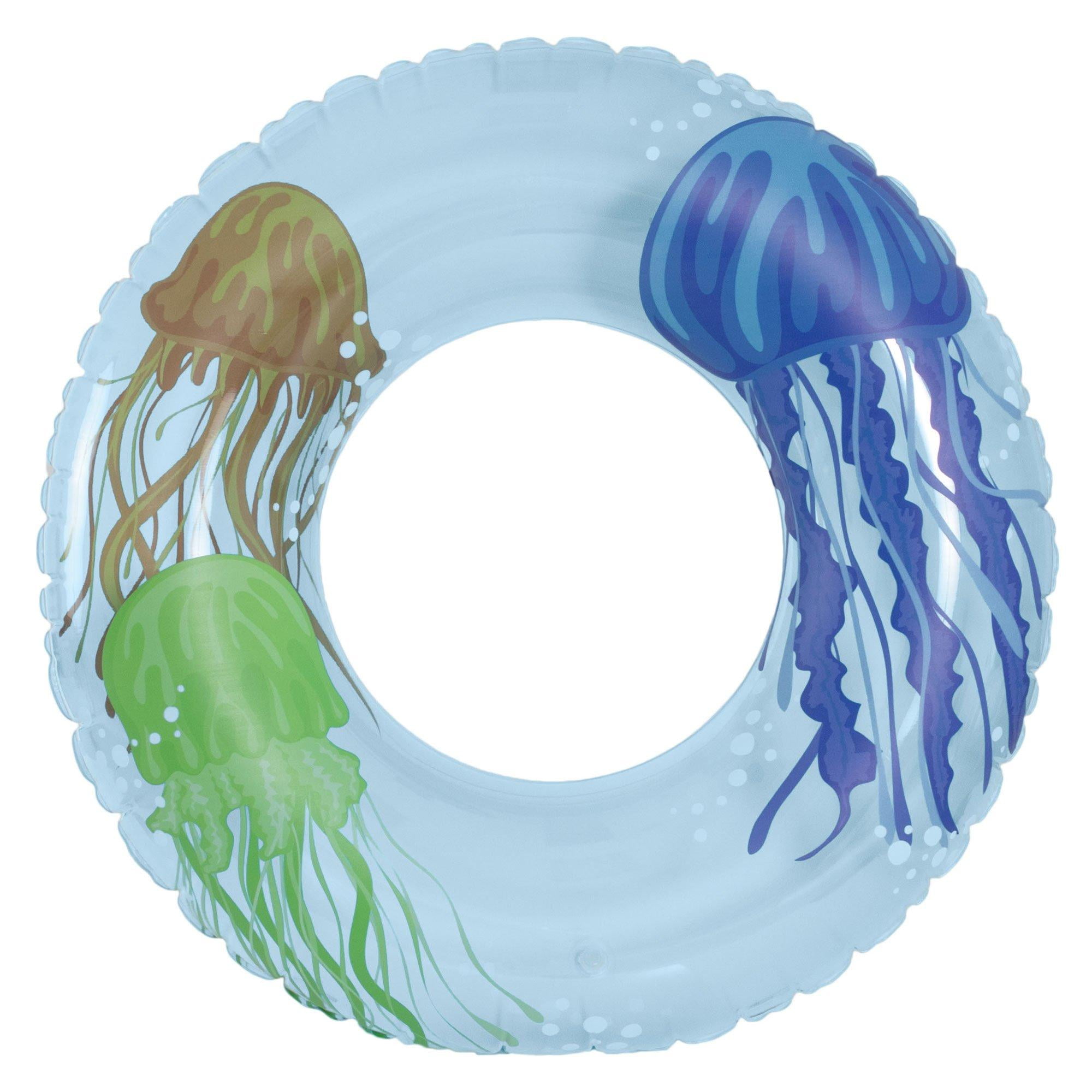 In The Swim Jellyfish Inflatable Pool Tube Float – 36" Swim Ring with ...