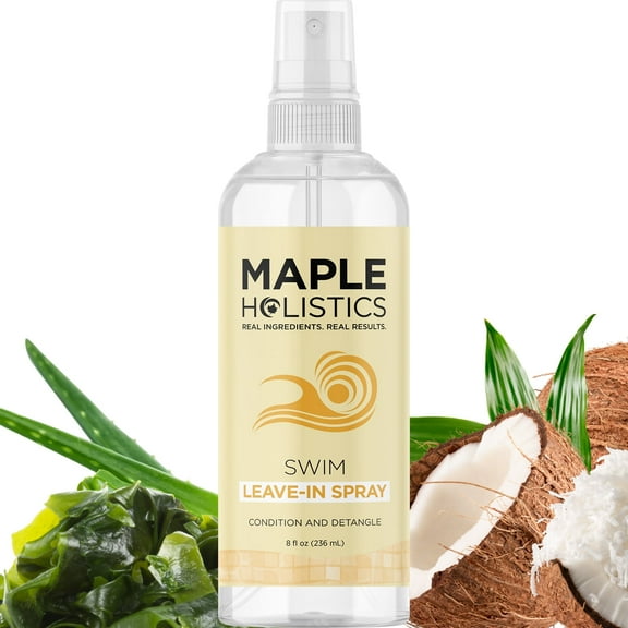Swim Leave in Conditioner for Kids & Adults - Before & After Swim Hair Spray Helps Prevent Dryness Tangles Greening Color Fading & Frizz - Vegan Saltwater and Chlorine Hair Treatment (8 Fl Oz)