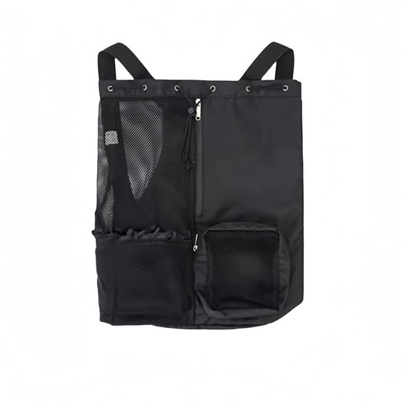 Swim Mesh Drawstring Backpack With Waterproof Bag Ideal For Beach Activities