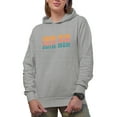 thumbnail image 1 of Swim Mom, Name or Title for Moms Who Have Swimmer Children, Groovy Retro Wavy Text Merch Gift, Heather Grey Hooded Sweatshirt or Hoodie, 2XL, 1 of 5