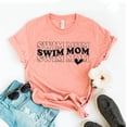 thumbnail image 1 of Swim Mom T-shirt Family Shirt Mommy Mama Gift Sports Top Cute Tee Amazing Spirit Shirts Mother's Day Fun Funny T-shirts For Women, 1 of 3