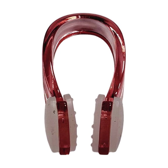 Swim Nose Clip Anti-Slip Waterproof Nose Plugs for Swimming Training Diving Snorkeling, Soft Comfort Fit Red Version