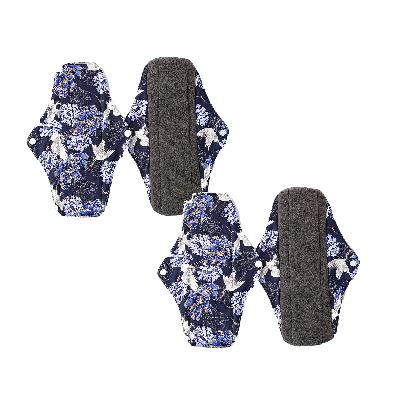 Swim Pads F or Periods, Cloth Menstrual Pad Mama Cloth Sanitary Bamboo Charcoal Bag Reusable