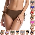 thumbnail image 1 of Swim Pants For Women Bikinis Full Coverage Bottom Brown Mid Rise Swim Bottoms Swimsuit Bottoms For Women, 1 of 5