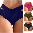 thumbnail image 1 of Swim Pants For Women Full Coverage Swimsuit Navy Mid Rise Bikini Bottoms Swim Suit For Women, 1 of 5