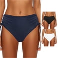 thumbnail image 1 of Swim Pants For Women Swimsuit Bottoms Full Coverage Navy Mid Rise Bikini Bottom Swimsuit Bottoms For Women, 1 of 5