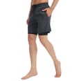 thumbnail image 1 of Swim Pants, Mens Swim Shorts Quick Dry Athletic Swimwear Bathing Suit with Liner, 1 of 5