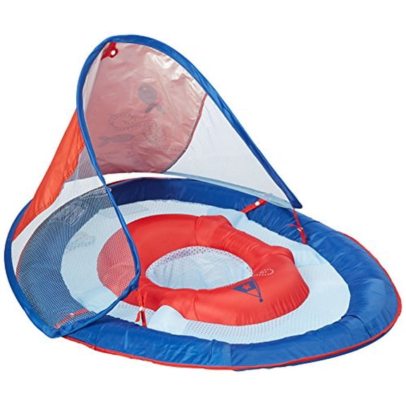 SwimWays Baby Spring Float with Sun Canopy, Blue
