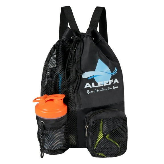 Swim Pro Mesh Backpack - 45L Waterproof, Ultra-Light 0.26kg, 3-Second Drain, 22lbs Capacity - Multi-Sport Wet/Dry Backpack