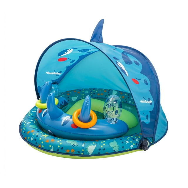 Swim School Dino Pool Float, Activity Center Baby Boat, Child’s Pool