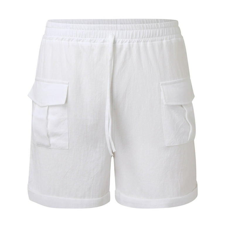 Big and tall white swim trunks top
