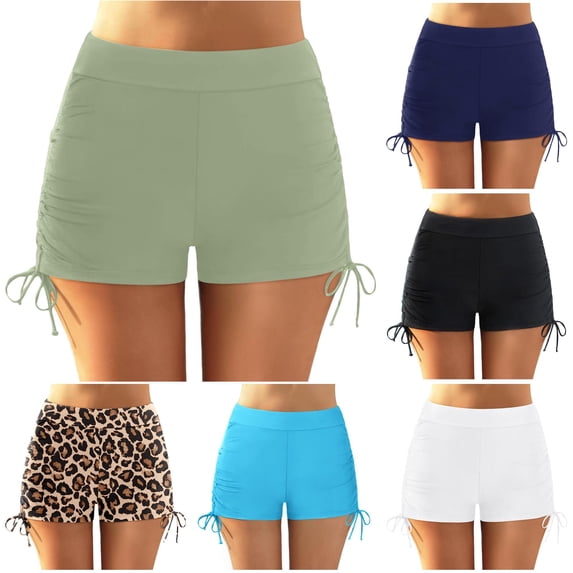 Swim Shorts For Womens Full Coverage Bikini Bottom Army Green Midrise Bikini Bottom Womens Swimsuits