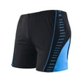 thumbnail image 1 of Swim Shorts Men's Sport Casual Style Colour Block Holiday Swimming Shorts Mens Slim Swim Trunks No Mesh Liner Mens Xx Short Zipper Pocket Casual Size 50 Bright Board Bathing Black XL, 1 of 5