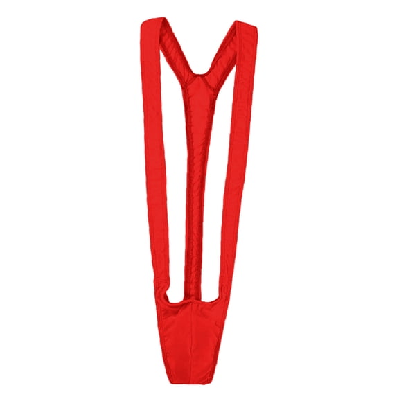 Swim Shorts for Men Solid Color Conjoined Tight V-shaped Swimwear Thong Underwear Swimsuit